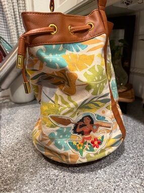 Disney Store Moana Beach Summer Drawstring Swim Bag Tote Bag - Handbag